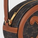 OVAL BAG CUIR TRIOMPHE IN TRIOMPHE CANVAS AND CALFSKIN TAN - Image 4